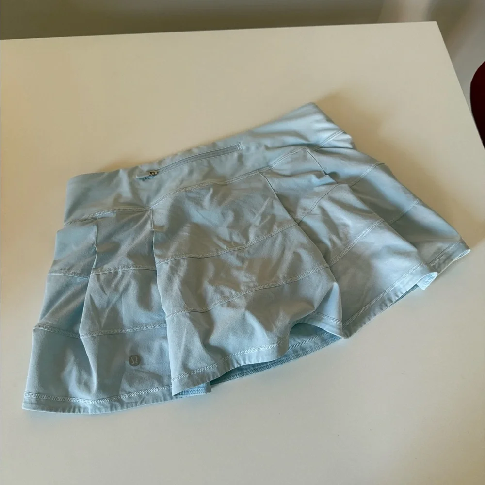Lulu powder blue Pace Rival Mid-Rise Skirt - Picture 3 of 6